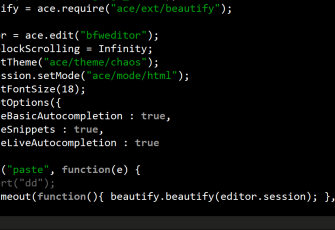 ace.js代码如何格式化,如何检测粘贴事件
