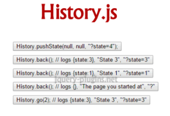 jquery.history.js    对HTML5 History/State APIs (pushState, replaceState, onPopState) 的封装