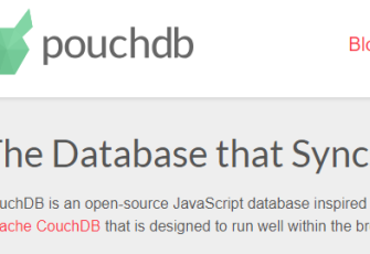 pouchdb.js 离线浏览器数据库，可同步到后端数据库插件