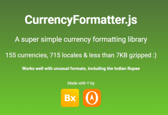 currencyFormatter.js 货币国际化转换插件，支持一百多种国家的货币符号