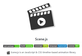 Scene.js 是一个基于 JavaScript 时间轴的动画库